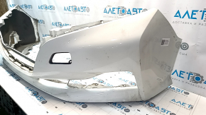Bare front bumper Nissan Leaf 18-24 S, SV under 40 kWh white QAK, rubbed