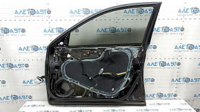 Honda Accord 13-17 keyless front right door assembly, black NH-731P, dents, bumps
