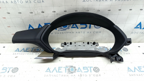 Mazda CX-5 21-24 black leather instrument cluster surround with wood trim, 10.3"