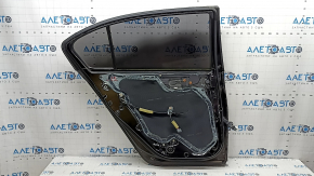 Rear left door assembly for Honda Accord 13-17, black, NH-731P, dented