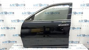 Honda Accord 13-17 keyless front left door assembly, black NH-731P, bumpers