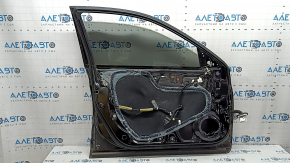 Honda Accord 13-17 keyless front left door assembly, black NH-731P, bumpers