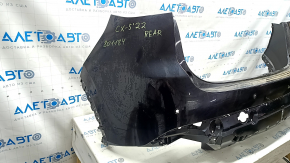 Rear bumper, bare, Mazda CX-5 22-25, with parking sensors, black, 41W, scratches