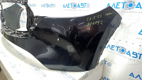 Front bumper, bare, Mazda CX-5 22-25, for parking sensors, black, 41W, scratches, broken mount