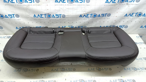 Rear seat, 2nd row, lower part, Mazda CX-5 19-22, brown leather with perforation, heated, blown, wrinkled, needs cleaning, contact with water
