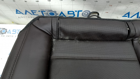 Rear seat, 2nd row, lower part, Mazda CX-5 19-22, brown leather with perforation, heated, blown, wrinkled, needs cleaning, contact with water