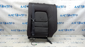 Rear seat backrest, 2nd row, left, Mazda CX-5 19-22, brown leather with perforation, blown, heated, dented, needs cleaning