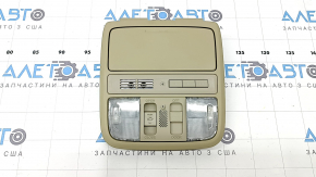 Front headlight assembly for Honda Accord 2013-2017, beige, with Homelink