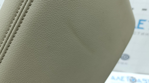 Left rear seat side trim for Honda Accord 2017, beige leather, dented, needs cleaning