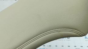 Left rear seat side trim for Honda Accord 2017, beige leather, dented, needs cleaning