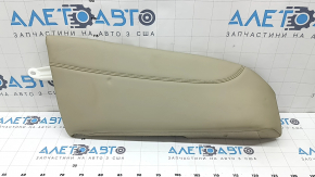 Right rear seat side trim for a Honda Accord 2017, beige leather, dented, needs cleaning