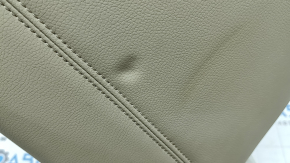 Right rear seat side trim for a Honda Accord 2017, beige leather, dented, needs cleaning