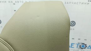 Right rear seat side trim for a Honda Accord 2017, beige leather, dented, needs cleaning