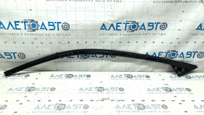 Upper front right door molding for Mazda CX-5 17-24 black, missing fastener, adhesive