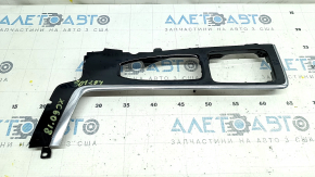 Volvo XC60 18-21 center console trim, glossy black with chrome, scratches