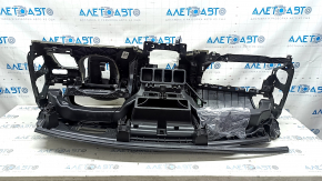 Torpedo front panel with AIRBAG Volvo XC90 16-22 for projection, black
