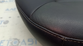 Rear row of seats, lower part, Ford Fusion mk5 17-20, black leather, dry clean, scratches, bruises