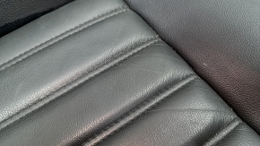 Rear row of seats, lower part, Ford Fusion mk5 17-20, black leather, dry clean, scratches, bruises