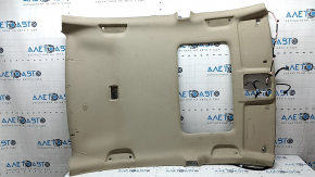 Beige headliner for a 2013-2017 Honda Accord, with a microphone, under the sunroof, dry-cleanable, creases, cut wire