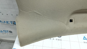 Beige headliner for a 2013-2017 Honda Accord, with a microphone, under the sunroof, dry-cleanable, creases, cut wire