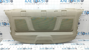 Rear shelf for a 13-17 Honda Accord hybrid, beige, for a subwoofer, with a brake light, plastic has turned white, needs cleaning, broken fasteners