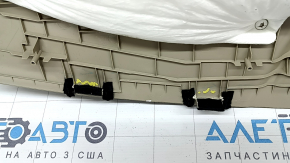 Rear shelf for a 13-17 Honda Accord hybrid, beige, for a subwoofer, with a brake light, plastic has turned white, needs cleaning, broken fasteners
