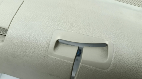 Rear shelf for a 13-17 Honda Accord hybrid, beige, for a subwoofer, with a brake light, plastic has turned white, needs cleaning, broken fasteners