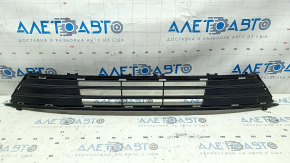 Ford Fusion mk5 17-18 front bumper lower grille, gloss black, sand