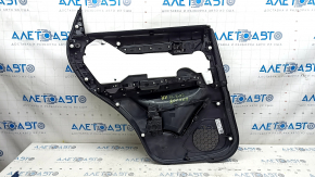 Door trim card rear right Mazda CX-5 17-23 black, armrest leather brown, trim with chrome molding under the tree, BOSE, scratches,