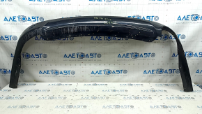 Ford Fusion mk5 13-18 rear bumper lip for 1 pipe, black, worn, cracked, scratched, dented