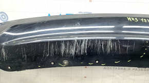 Ford Fusion mk5 13-18 rear bumper lip for 1 pipe, black, worn, cracked, scratched, dented