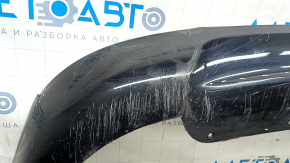 Ford Fusion mk5 13-18 rear bumper lip for 1 pipe, black, worn, cracked, scratched, dented