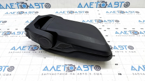 Armrest assembly for BMW X1 F48 16-19, black leather, no phone, no wireless charging, broken closing mechanism, scratches on plastic
