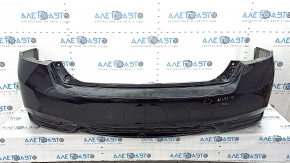Bare rear bumper for a Honda Accord 17 hybrid without parking sensors, black, scratches, dents, broken fasteners