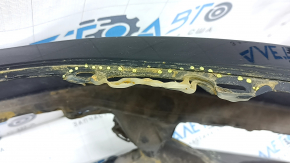 Front bumper, bare, 1996 Honda Accord, hybrid, black, broken fasteners, scratches, fake