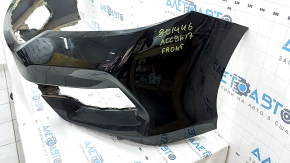 Front bumper, bare, 1996 Honda Accord, hybrid, black, broken fasteners, scratches, fake