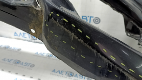 Front bumper, bare, 1996 Honda Accord, hybrid, black, broken fasteners, scratches, fake