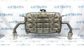 Rear muffler with barrel Mazda 6 18-21 2.5 chrome tips, rusty, dented