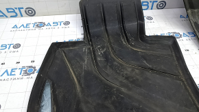 Set of floor mats for BMW X1 F48 16-22 rubber, black, emblem with black edging, Basis, emblems worn, dry cleanable