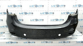 Naked rear bumper Mazda 6 18-21 USA without parking sensors, graphite, broken fasteners, dents, scratches