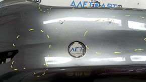 Naked rear bumper Mazda 6 18-21 USA without parking sensors, graphite, broken fasteners, dents, scratches