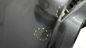 Naked rear bumper Mazda 6 18-21 USA without parking sensors, graphite, broken fasteners, dents, scratches