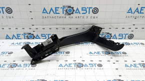 BMW X1 F48 16-22 center console trim panel, black leather, broken fasteners, scratches