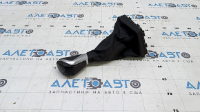 BMW X1 F48 16-19 gear knob, black leather, worn, scratches