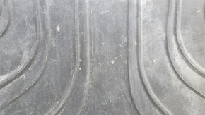 BMW X1 F48 trunk mat 16-22 rubber black emblem with gray X-line edging, scratches, dry cleanable