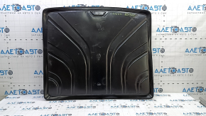 BMW X1 F48 trunk mat 16-22 rubber black emblem with gray X-line edging, scratches, dry cleanable