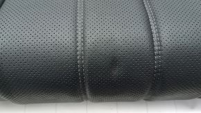 Mazda 6 19-21 rear seat cushion, black leather with perforations, needs cleaning, dents, without plug