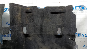 Rear floor covering for Ford Fusion mk5 2017-2018 hybrid, plug-in, black, dry-cleanable