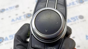 Large BMW X1 F48 16-19 navigation joystick washer, scratches