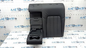 Left rear seat back for Mazda 6 18-21, black leather with perforation, with charging port in the armrest, without headrests